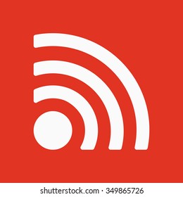The wireless icon. wifi symbol. Flat Vector illustration