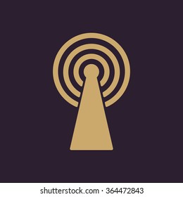 The wireless icon. wifi symbol. Flat Vector illustration