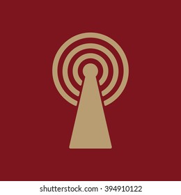 The wireless icon. wifi symbol. Flat Vector illustration