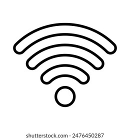 The wireless icon. wifi symbol. on white background