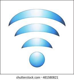 Wireless icon. Wifi symbol vector illustration.