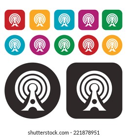 Wireless icon . Wi-Fi icon . vector
