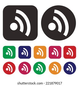 Wireless icon . Wi-Fi icon . vector