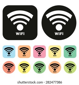 Wireless icon. WiFi icon. Vector