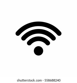 Wireless icon, Wifi icon vector design isolated on white background .