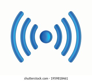 Wireless icon. zone station, access broadcast, router and hotspot. Vector Illustration
