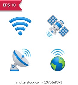 Wireless Icons. Professional, pixel-aligned icons in realistic colors.