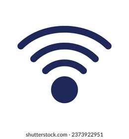 Wireless internet black glyph ui icon. Access to Internet. Free network. User interface design. Silhouette symbol on white space. Solid pictogram for web, mobile. Isolated vector illustration