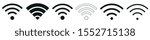 Wireless Internet Connection Signal Icon Variations