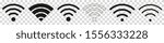 Wireless Internet Connection Signal Icon Isolated Transparent Variations