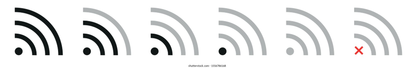 Wireless Internet Connection Signal Icon