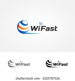 Wireless Internet Globe Logo Sign Symbol Icon