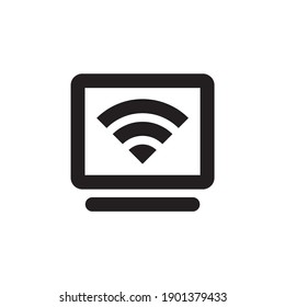 Icono inalámbrico, símbolo de Internet
