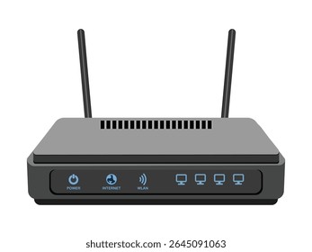 Router de Internet inalámbrico con indicadores led azules
