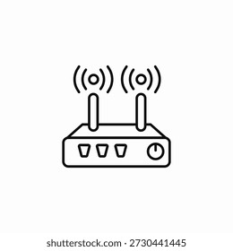 wireless internet router icon sign vector