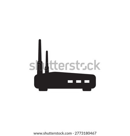 Wireless internet router icon vector graphic technology