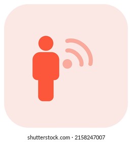 wireless internet router key shared with employee in a company