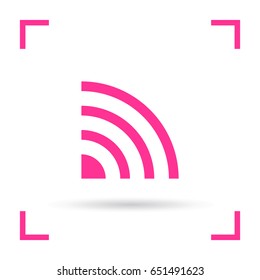wireless internet router line vector icon