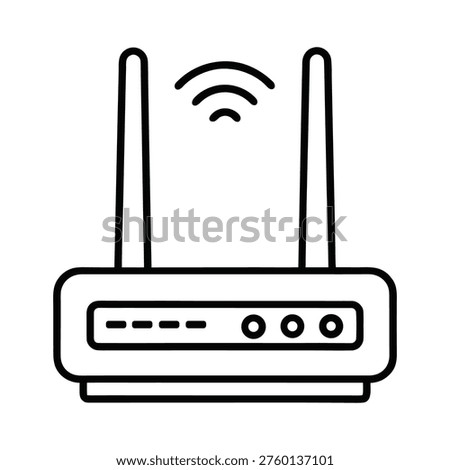 Wireless Internet Router Signal Icon