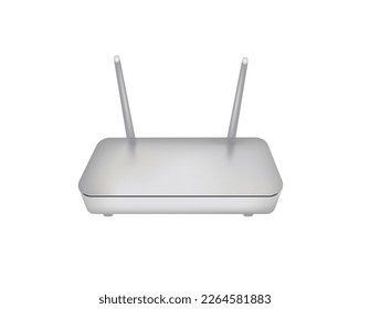 Wireless internet router. vector illustration