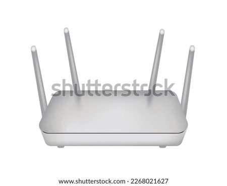 Wireless internet router. vector illustration