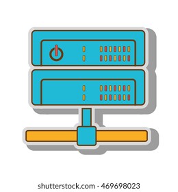wireless internet router wifi connection ethernet power lights vector  illustration isolated
