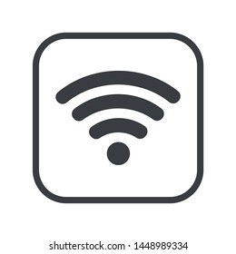 Wireless internet Sign isolated on white background