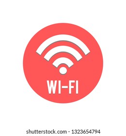 Wireless internet sign. Wifi Symbol