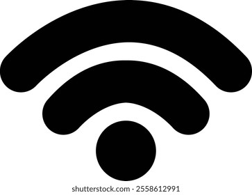 Wireless Internet Signal Icon for Apps and Digital Projects