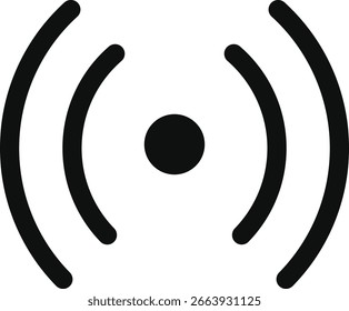 Símbolo da Internet sem fio. Ícone de sinal de Wi-Fi. ícones de Wi-Fi e wireless. Símbolos de conectividade de rede sem fio. Sinal de Intensidade do Sinal WiFi
