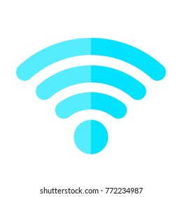 Wireless internet vector symbol isolated on white background