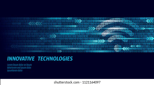 Wireless internet wifi connection. Big data binary code flow numbers. Global network high speed innovation connection data rate technology vector illustration