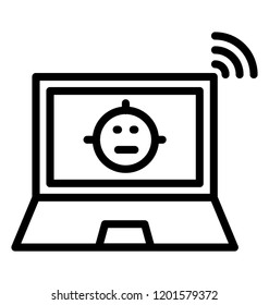 Wireless internet wifi connection icon graphic 