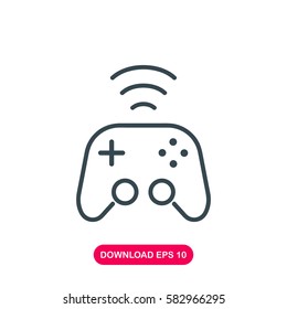 Wireless joystick icon vector