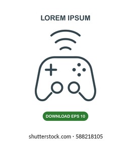 Wireless joystick icon vector