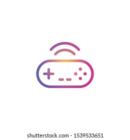 Wireless Joystick  - Line Vector Icon