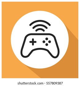 Wireless joystick vector icon