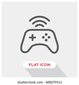 Wireless joystick vector icon, game controller symbol. Modern, simple flat vector illustration for web site or mobile app