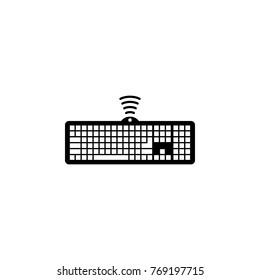wireless keyboard Icon. PC hardware element icon. Premium quality graphic design icon. Computer Signs, isolated symbols collection icon for websites, web design, mobile app on white background