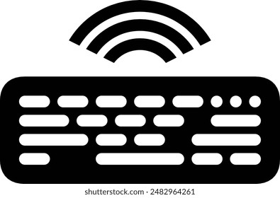 wireless keyboard icon, wireless keyboard sign