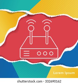 wireless line icon