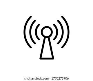 Wireless line icon. Vector symbol in trendy flat style on white background.Web sing for design.