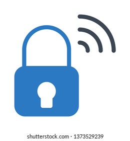 wireless lock glyph double color