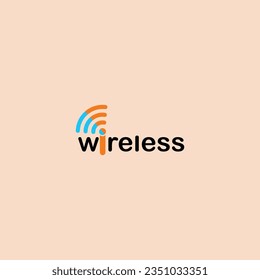Wireless Logo Design For Internet Company Vector File