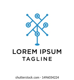 Wireless Logo Design Template. Technology Abstract Icon Ilustration.