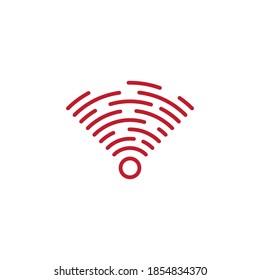 Wireless logo design template vector