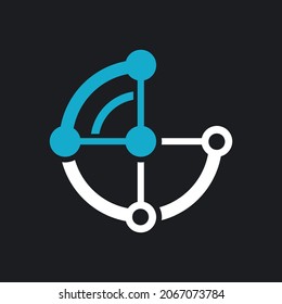 Diseño de icono de la plantilla de logotipo inalámbrico
