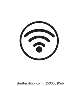 wireless Logo Template vector illustration