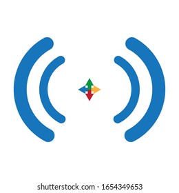 wireless Logo Template vector illustration