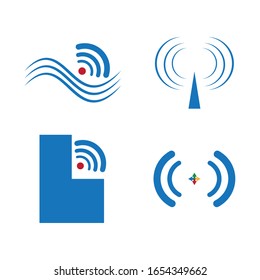 wireless Logo Template vector illustration